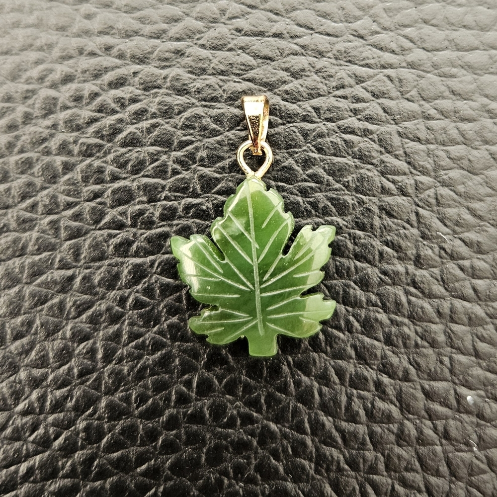 Jade Maple Leaf Pendant